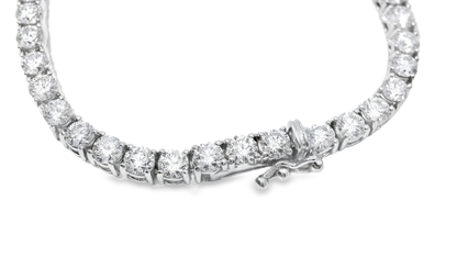 13.22CT Lab Diamond Necklace 14k White Gold