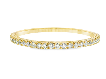 7.20CT Diamond Bangle 14k Yellow Gold