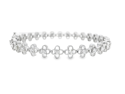1.06CT Diamond Bracelet 14k White Gold