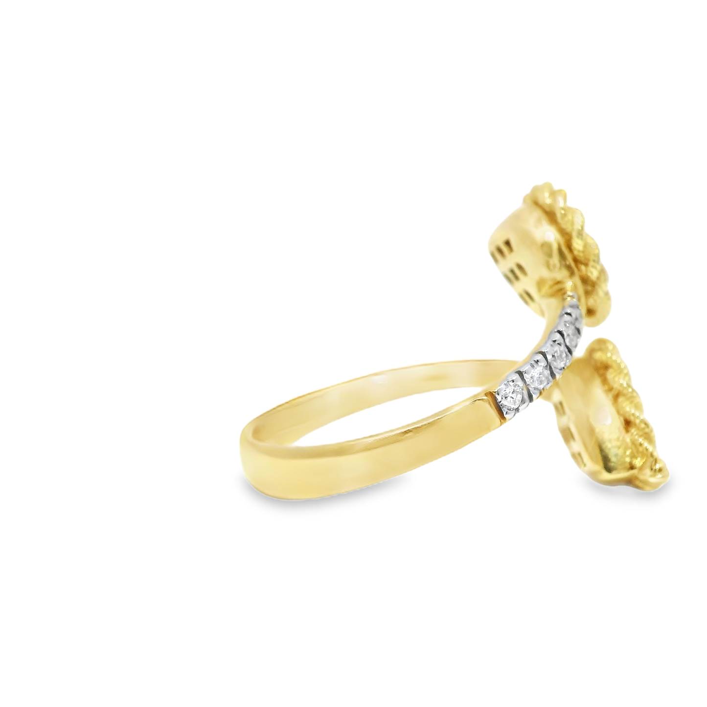 0.36CT Diamond ring 18k Yellow Gold