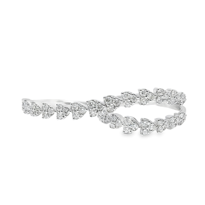 1.03CT Diamond Fashion Ring 14k White Gold