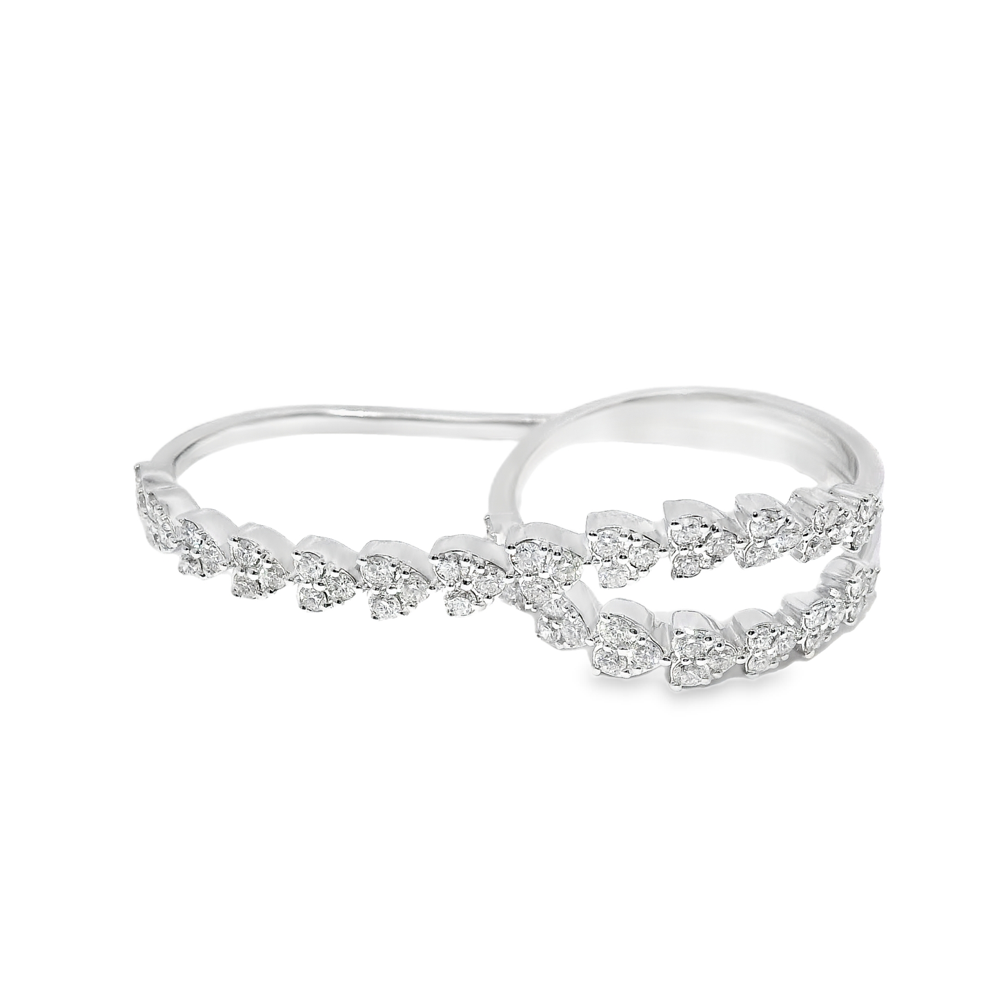 1.03CT Diamond Fashion Ring 14k White Gold