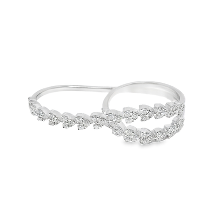 1.03CT Diamond Fashion Ring 14k White Gold