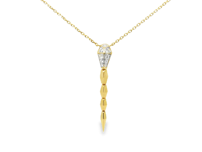 0.21T Diamond Pendant 14k Yellow Gold