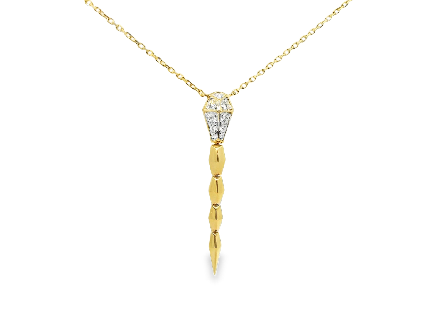 0.21T Diamond Pendant 14k Yellow Gold