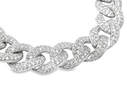 6.65CT Diamond Bracelet 14k White Gold