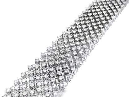 8.73CT Diamond Bracelet 18k White Gold