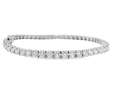 3.13CT Diamond Bracelet 18k White Gold