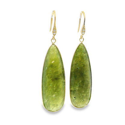 Serpentine Hoop Earring 14k Yellow Gold