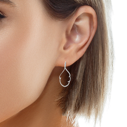 0.54CT Diamond 14k White Gold Earring