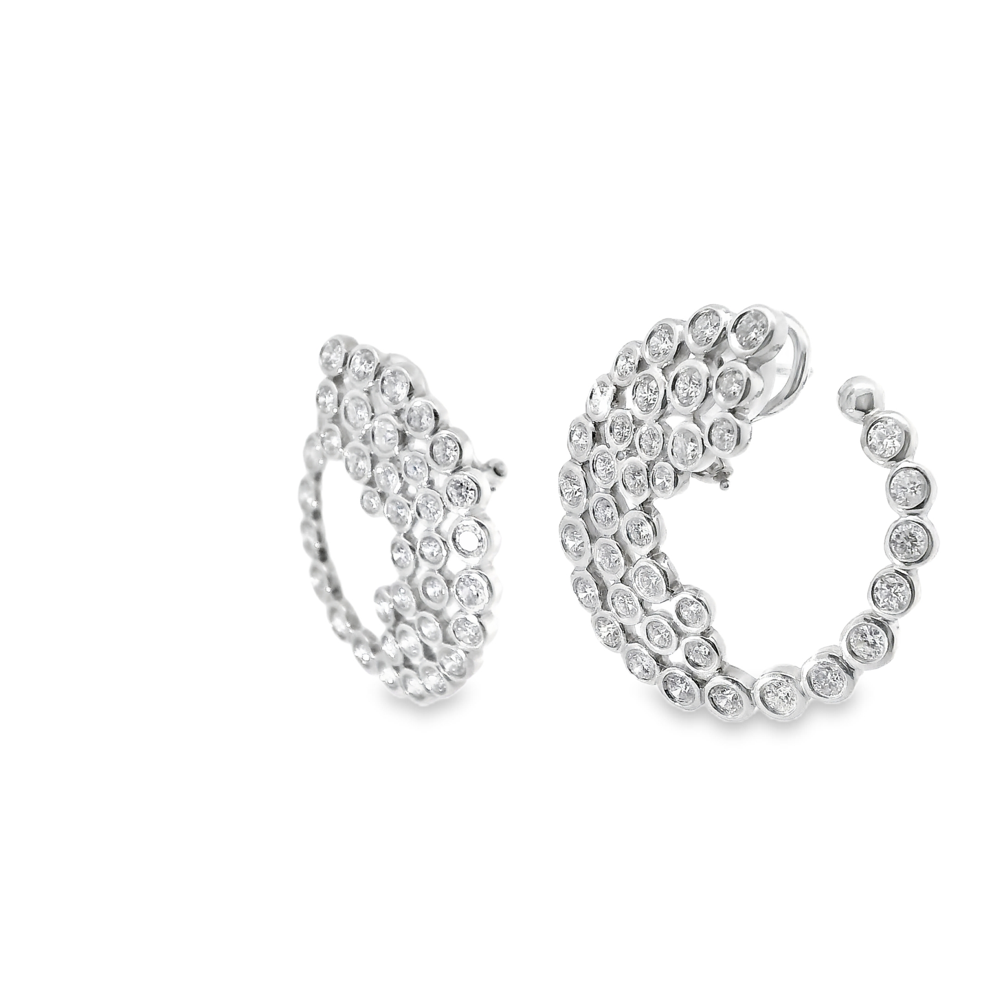 5.60CT Diamond 18k Gold Earring