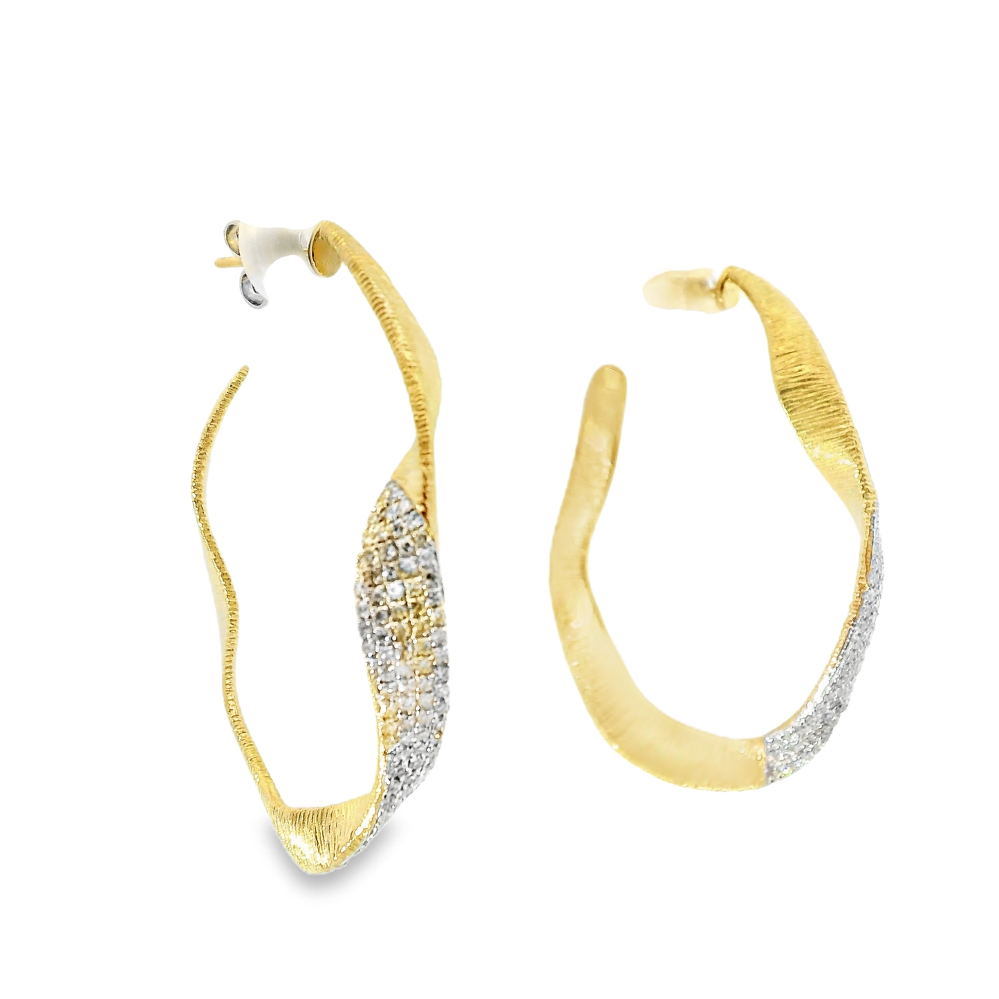 0.52CT Diamond 14k Yellow Gold Earring