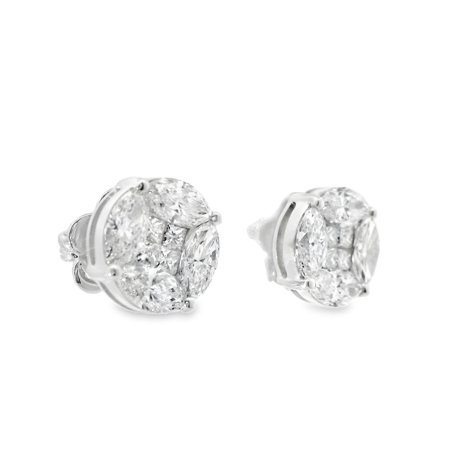 2.69CT Diamond 18k Gold Earring