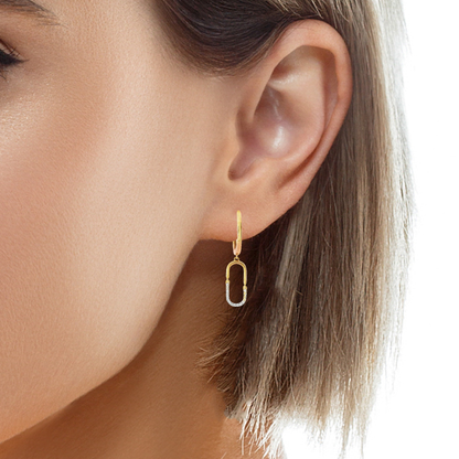 0.11CT Diamond 14k Rose Gold Earring