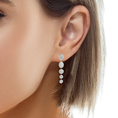 5.50CT Diamond 14k White Gold Earring