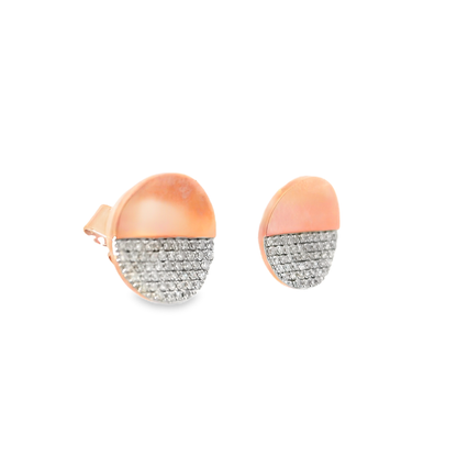 0.32CT Diamond 14k Gold Earring