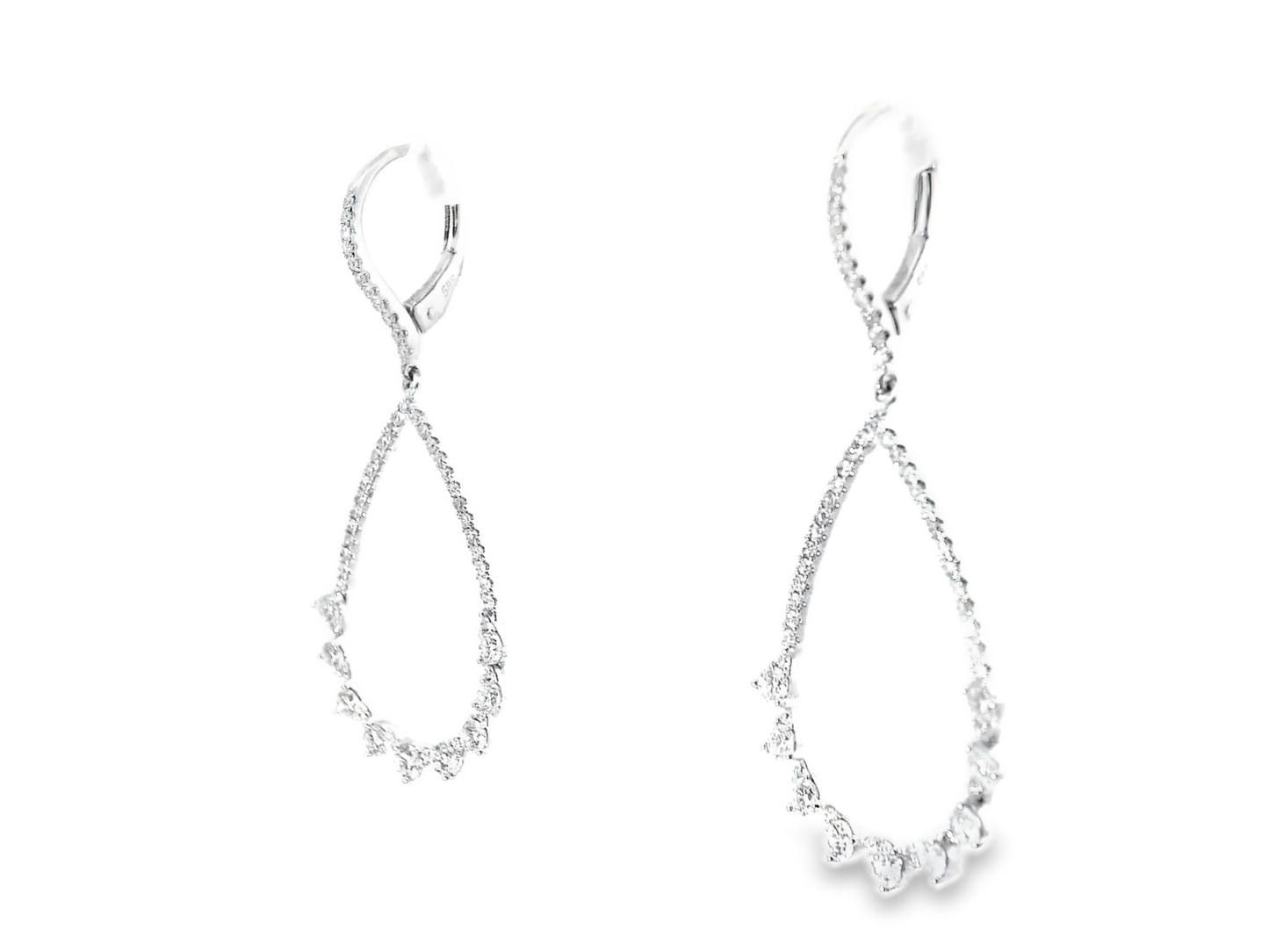 1.03Ct Diamond Earring 14k White Gold