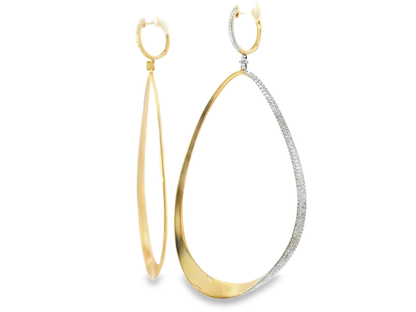 1.27CT Diamond Earring 14k Rose Gold