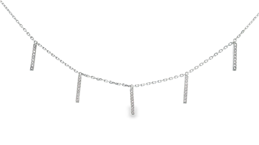 0.33CT Pink Sapphire 14k White Gold