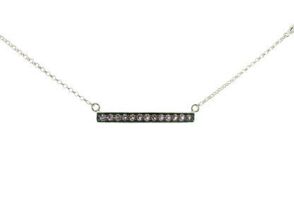 0.02Ct Diamond with Pink Sapphire 14k White Gold Pendant