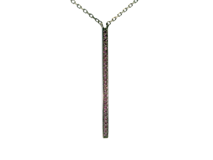 0.30CT Pink Sapphire Pendant 14k Gold