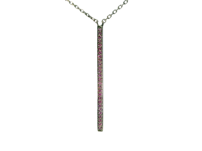 0.30CT Pink Sapphire Pendant 14k Gold