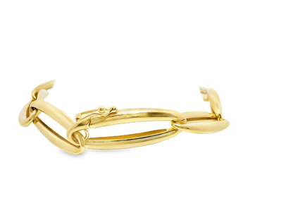 0.76CT Diamond  14k Yellow Gold Bracelet