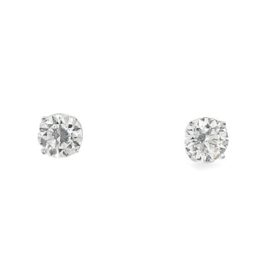 1.04CT Lab Diamond Martini Stud 14k White Gold Earring