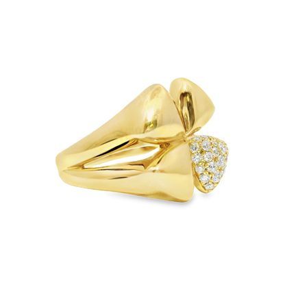 0.33CT Diamond Ring 14k Yellow Gold