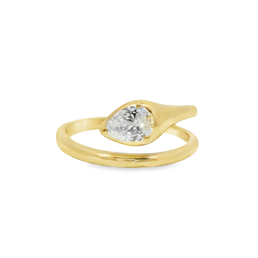 0.43Ct Lab Diamond 14kYellow Gold Ring