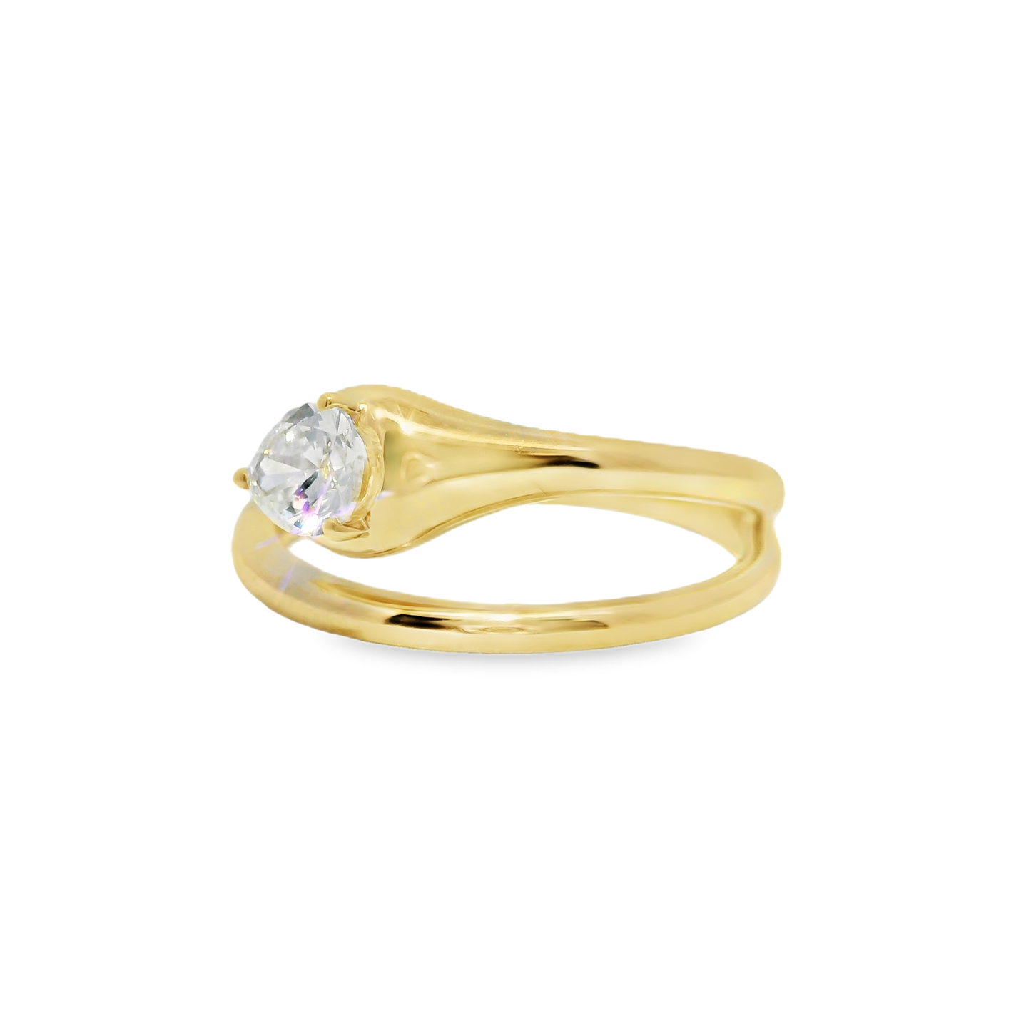 0.43Ct Lab Diamond 14kYellow Gold Ring