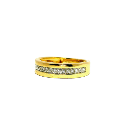 0.21Ct  Diamond Ring 14k Yellow Gold
