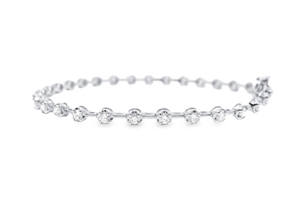1.53CT Diamond Bracelet 14k Yellow Gold