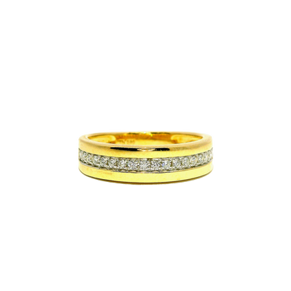 0.21Ct  Diamond Ring 14k Yellow Gold