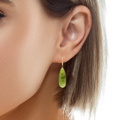 Serpentine Hoop Earring 14k Yellow Gold