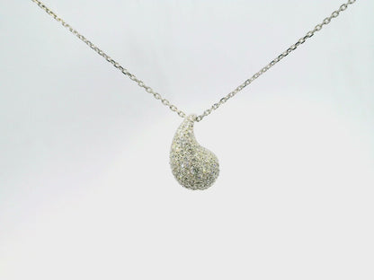 1.11CT Diamond Pendant 14k White Gold
