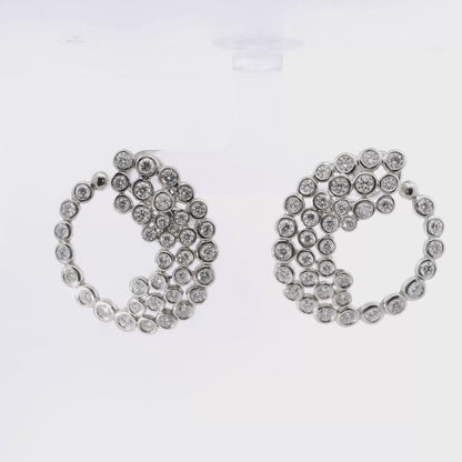 5.60CT Diamond 18k Gold Earring