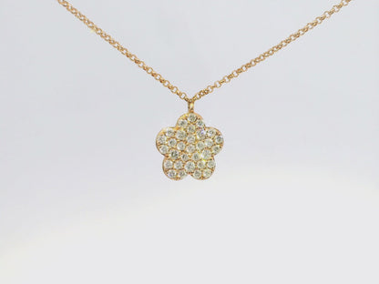0.34CT Diamond Pendant 14k rose Gold