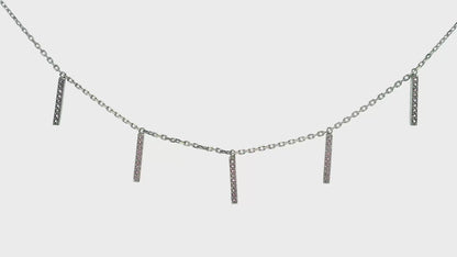 0.33CT Pink Sapphire 14k White Gold