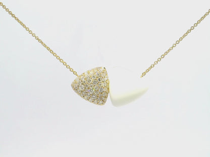 0.99CT Diamond Pendant 14k Yellow Gold