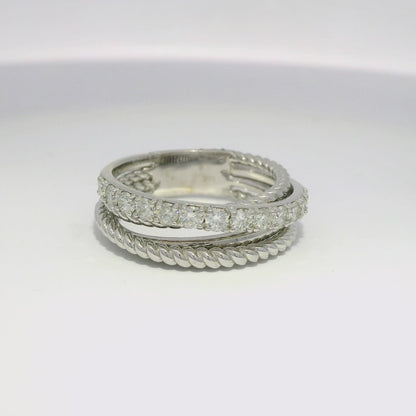 0.59CT Diamond Ring 14K White Gold