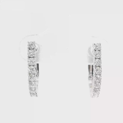0.53CT Diamond 14k White Gold Earring