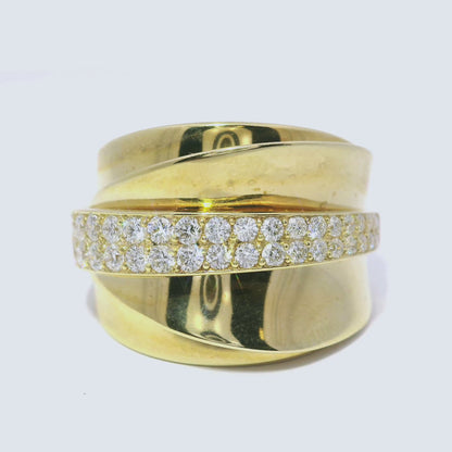 0.66CT Diamond Ring 14k Yellow Gold