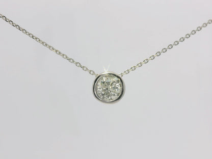 0.50CT Diamond Pendant 18k White Gold