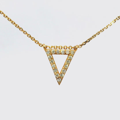 0.16CT Diamond Pendant 14k Rose Gold