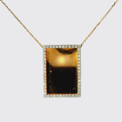 0.20CT Diamond Pendant 18k Rose Gold