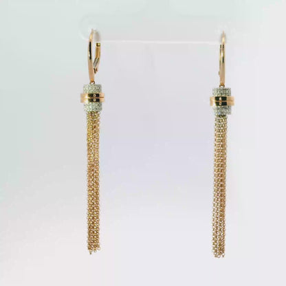 0.19CT Diamond 14K Gold Earring