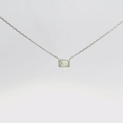 0.16CT Diamond Pendant 18k White Gold