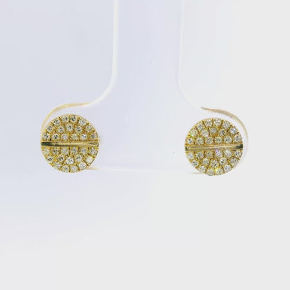 0.17CT Diamond 14k Gold Earring