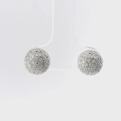 0.57ct Diamond 14k White Gold Earring